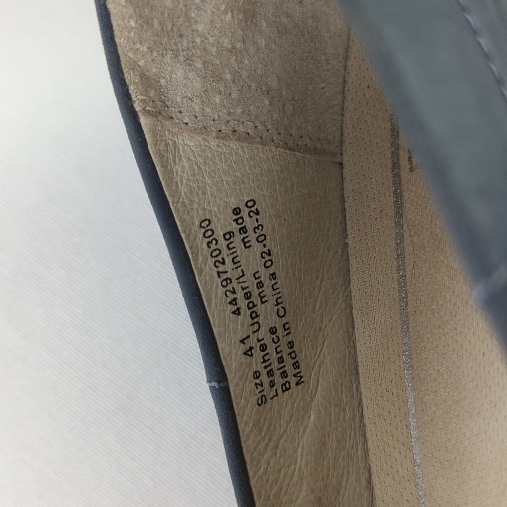 Dansko Blue Leather Slip On Shoes - Picture 3 of 11
